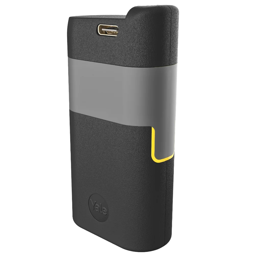 (YALE-BATTERY-L2) Accessoire batterie rechargeable - Longue durée de 6 mois - Capacité 2950 mAh - Port USB-C pour la recharge - LED d'état de charge - Compatible avec YALE-LINUS-L2