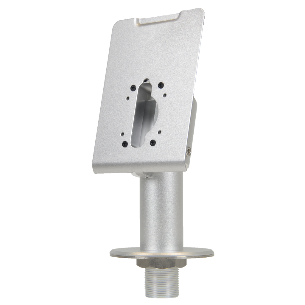(ZK-BRACKET-PROFACE) Support vertical pour tourniquets - Spécifique aux dispositifs de reconnaissance faciale - Compatible avec ZK-PROFACE-X - Orifices de connexion - 152 mm (H) x 50 mm (l) x 90 mm (Ø) - Fabrication en allliage d'aluminium