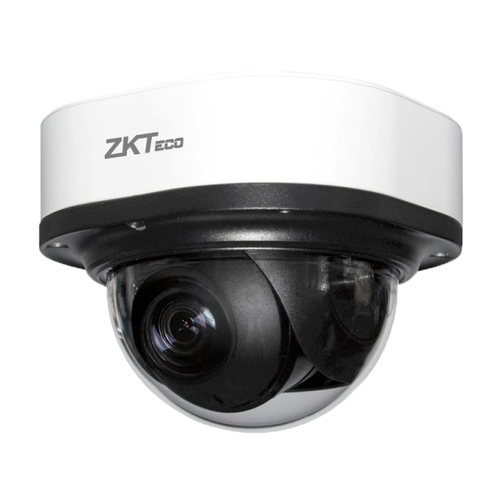(ZK-IPC-AI-DL-852Q28B-LP) Caméra dôme IP 2 Mpx LPR - 1/2.8” Sony STARVIS CMOS - Fonction OCR (lecture de plaques d'immatriculation intégrée) - Objectif motorisé 3.35~10.05 mm - IR LED portée 50 m | RS485 - Logiciel LPR embarqué : ZKBioCV