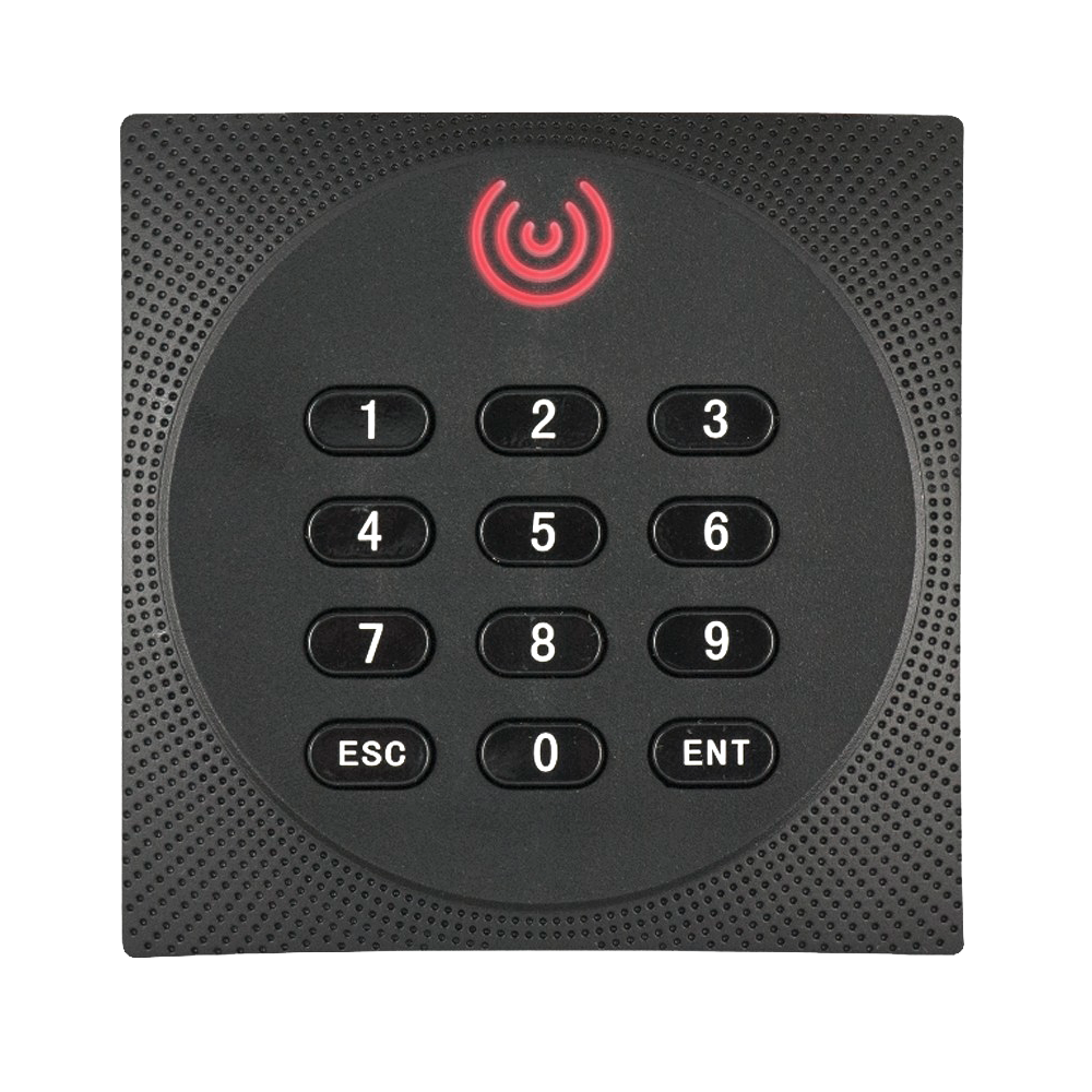 (ZK-KR614-OSDP) Lecteur d'accès - Accès par carte EM/MF DESFire etv code PIN - Indicateur LED et sonore - RS485 ZKTeco | OSDP - Compatible avec les contrôleurs ZKTeco - Apte pour extérieur IP64