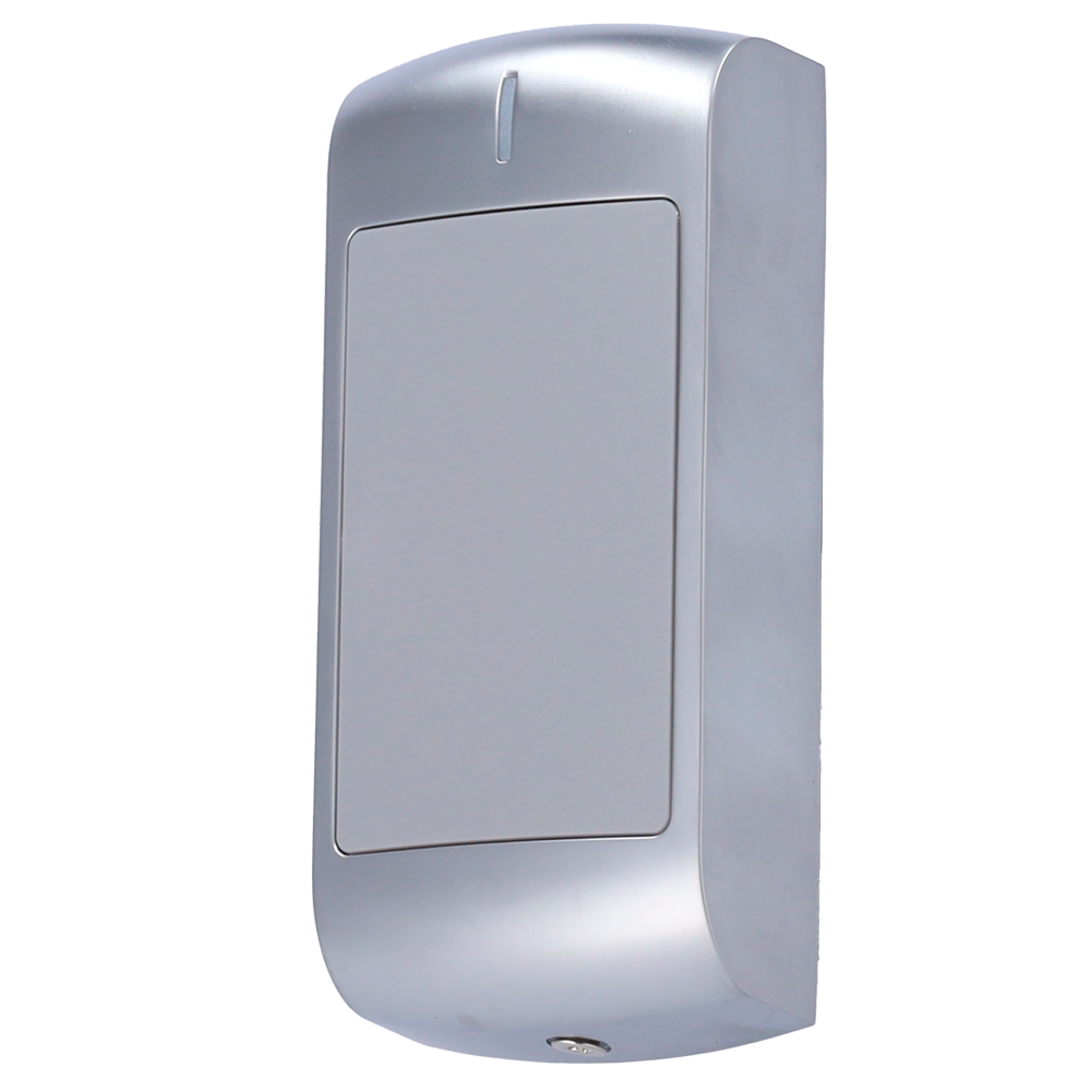 (ZK-MR1010) Lecteur d'accès en métal - Accès par carte EM et MF - Indicateur LED et sonore - Wiegand 26/34 - Compatible avec les contrôleurs ZKTeco - Apte pour utilisation en extérieur IP66 | Anti-vandalisme IK10