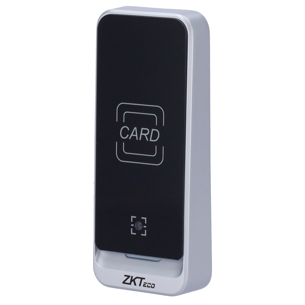 (ZK-QR600-V-MF) Lecteur d'accès - Accès par QR code et carte MF - Indicateur LED et sonore - Wiegand 26/34 | RS485 - Compatible avec les contrôleurs ZKTeco - Apte pour extérieur IP65