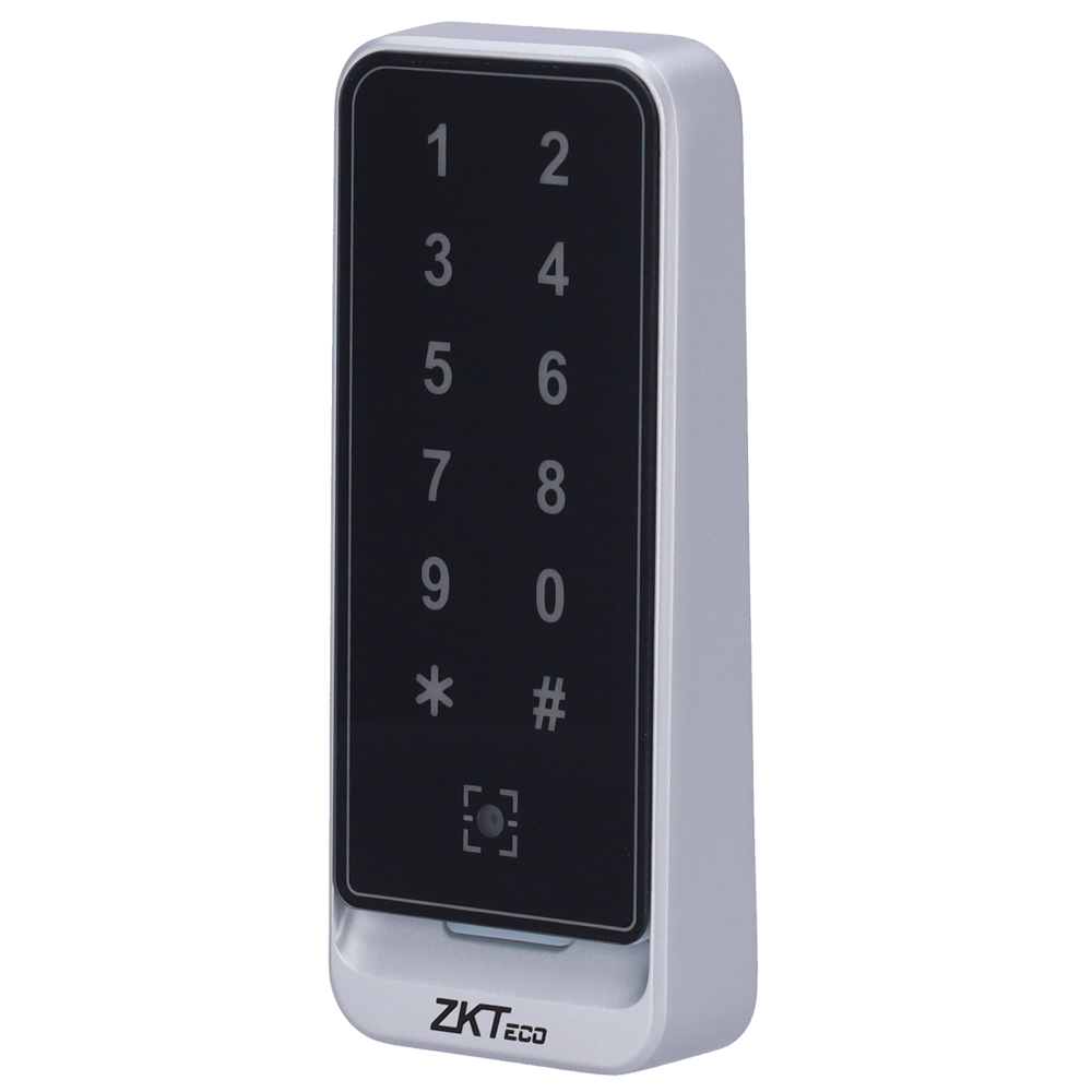 (ZK-QR600-VK-EM) Lecteur d'accès - Accès par QR code, carte EM et code PIN - Indicateur LED et sonore - Wiegand 26/34 | RS485 - Compatible avec les contrôleurs ZKTeco - Apte pour extérieur IP65