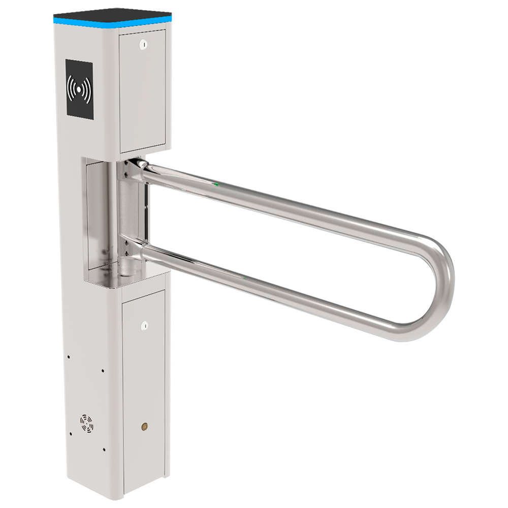 (ZK-TS-SBT2000S-N-SS-800-METAL) Tourniquet d'accès bidirectionnel - Barrière motorisée individuelle - Horaires, alarmes et modes d'ouverture - Largeur de passage 800 mm | 5.000.000 cycles - En acier inoxydable SUS304 - Compatible avec des systèmes tiers