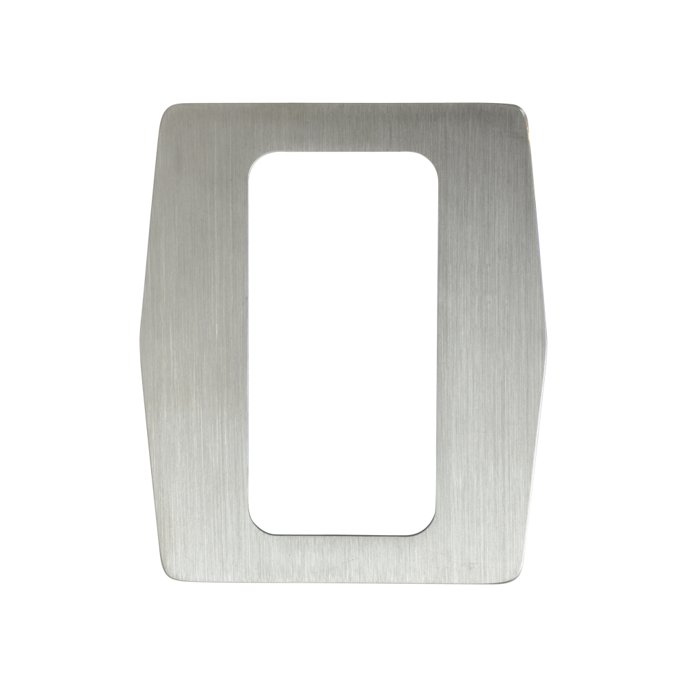 (ZK-TSA10) Plaque d'acier personnalisable pour tourniquets - Plaque de finition pour lecteurs biométriques - Convient aux lecteurs ZK-FR1200 - Fabriqué en acier inoxydable - Modèle léger et élégant - Installation simple