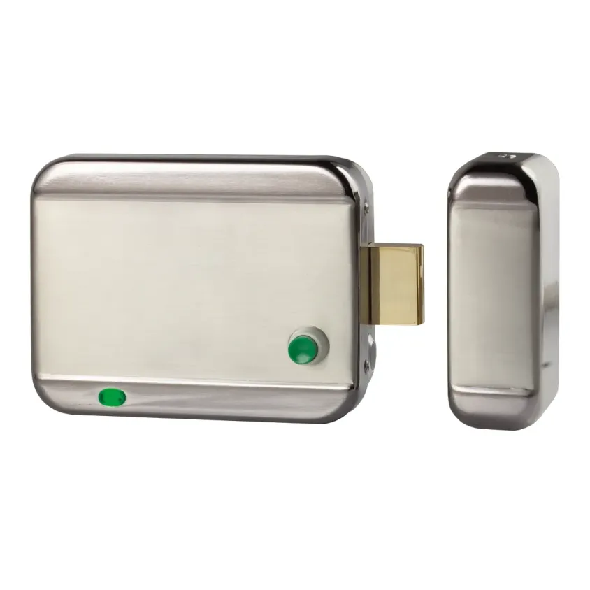 (1EGL720) Serrure électrique applique 6000 N à émission 12-24V DC plaque nue + BP DP