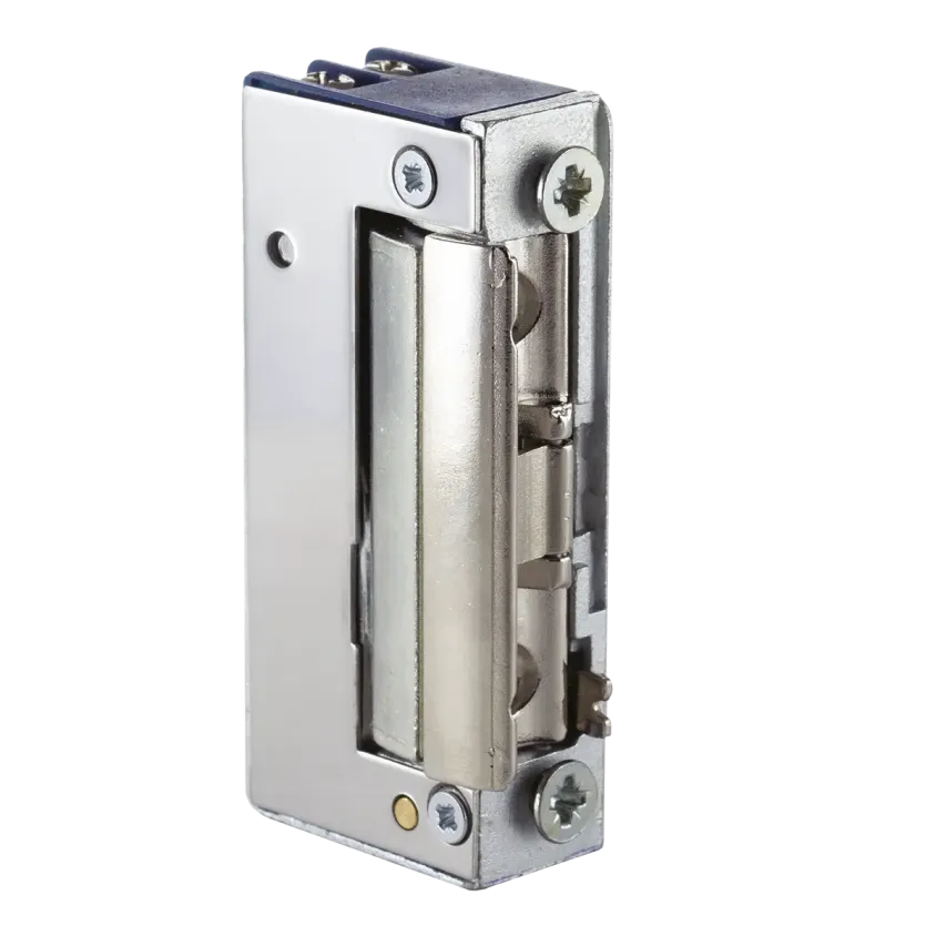 (25ZMU10) Gâche élec. 25 sym. 16 mm 4800 N à mémoire MU 6-28V AC/DC TVS