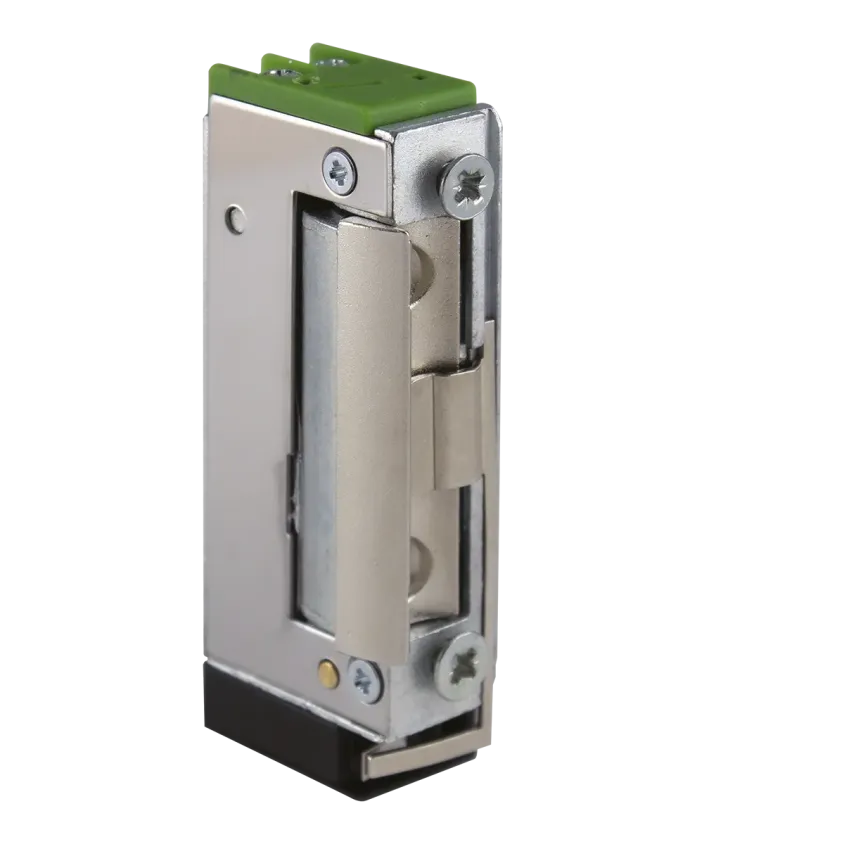 (35ZX10) Gâche élec. 35 sym. 16 mm 4800 N à rupture CTC 6-28V DC TVS