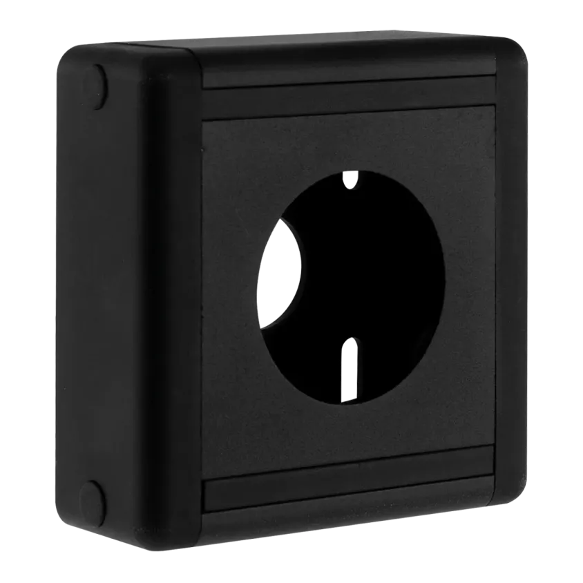 (AH808028) Boîtier noir aluminium / ABS 80 x 80 x 28 mm pour IRS38, IRS38B et IRS38TL