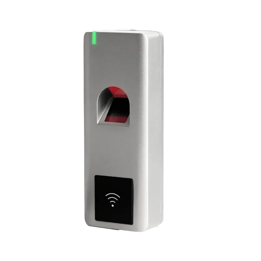 (ASF111C2EM) Lecteur bio / RFID ASF1 Métal IP66 125 KHz EM 12V DC 999U 1R C2 W26-44 bits