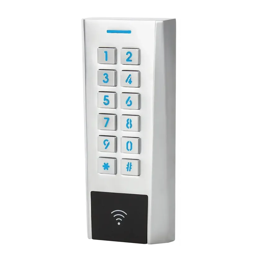 (AXK420C2MS) Clavier/Lecteur RFID AXK4 Métal IP66 13.56 MHz MS 12/24V AC/DC 999u 2R C2