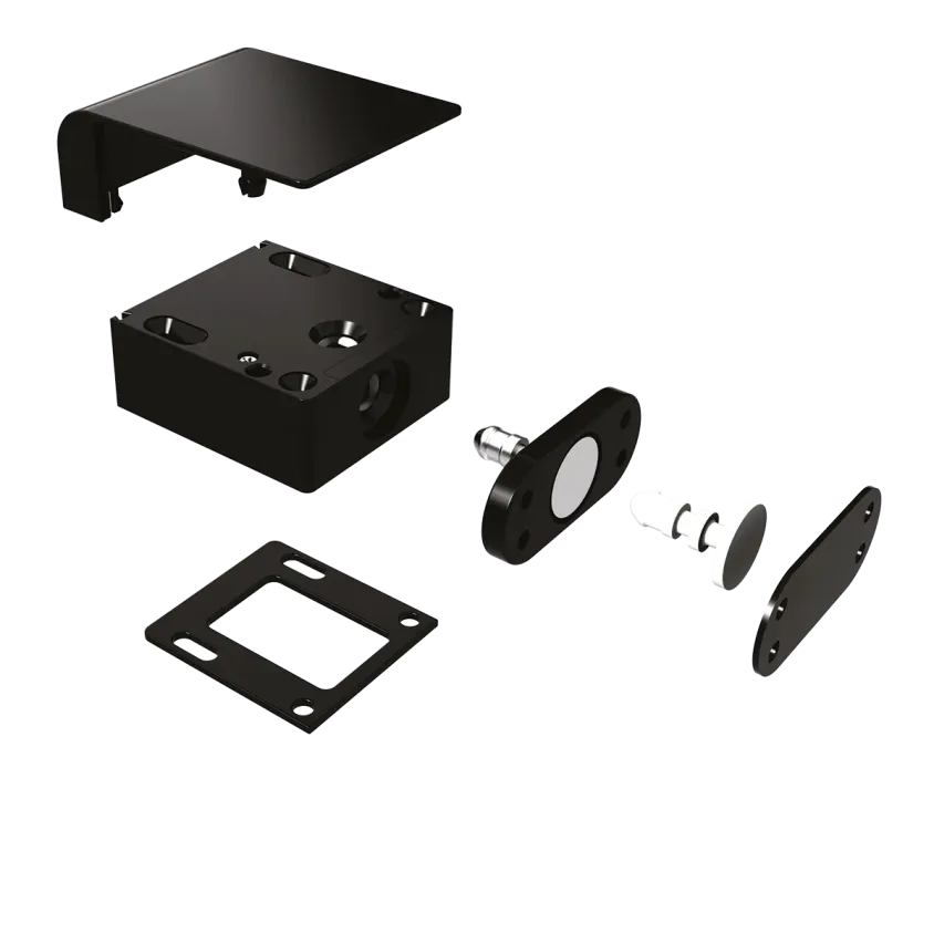 [CEL400] (CEL400) Verrou électrique miniature Ap 1100 N émission / rupture 12/24V DC Contact