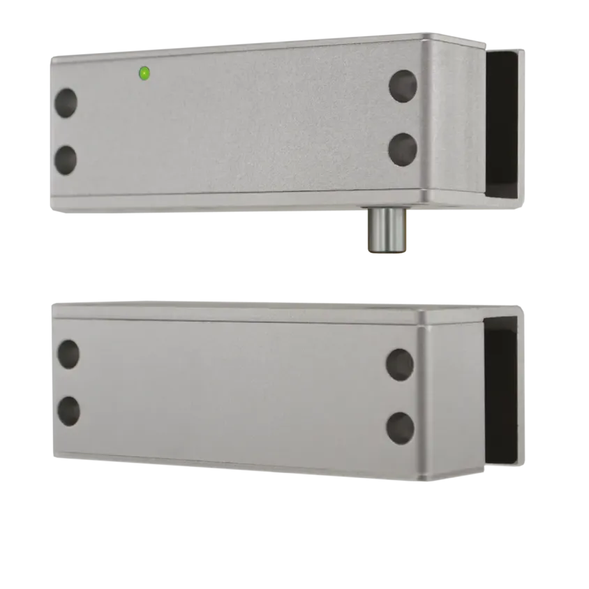 (DBU1103G) Verrou électrique compact porte verre 9-12 mm 5000 N rupture 12/24V DC Contact