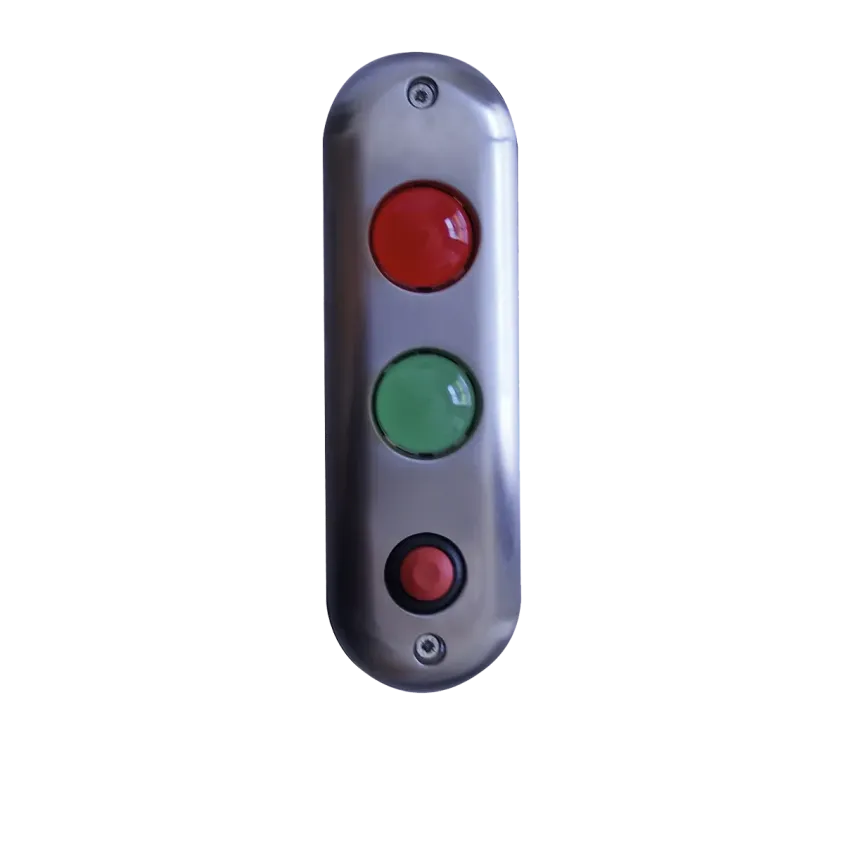 (DSI100PB) Platine d'appel et de signalisation R/V 12/24V AC/DC IP 54 Bouton NO