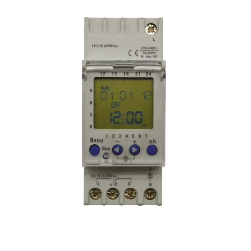(DTD2301) Horloge digitale hebdomataire rail DIN 2M 230V AC 1 Contact inverseur 58 pas)