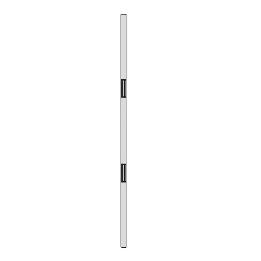 (EMT22V600) Tube EM vertical 2,2 m 2 x 600 lbs 12/24V DC - NF S 61-937