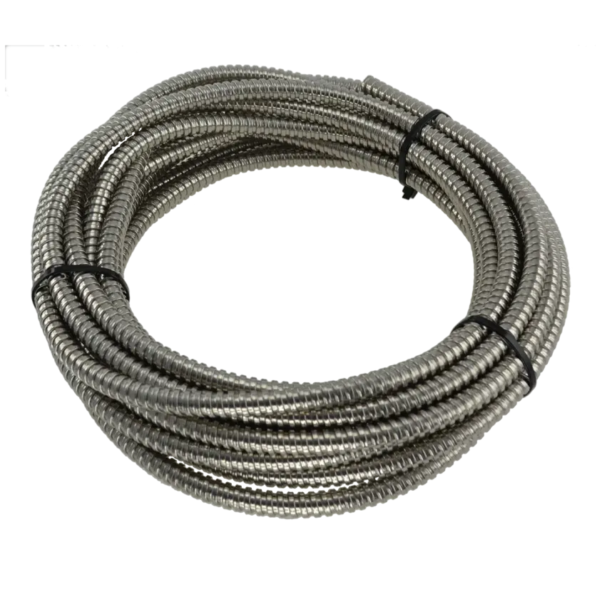 (FMHR9/7SS10) Passage de câble en rouleau de 10 m Diamètre 9/7 mm Gaine en acier inoxydable