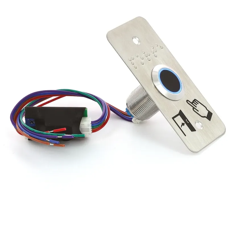 (IRS19BP101) Capteur IR diam. 19 mm 12/24V DC Halo bleu/vert Buzzer Rel. temporisé + SSP101