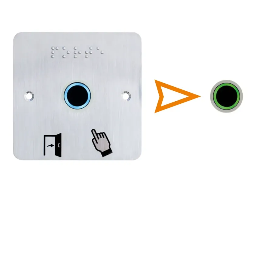 (IRS19BP201) Capteur IR diam. 19 mm 12/24V DC Halo bleu/vert Buzzer Rel. temporisé + SSP201