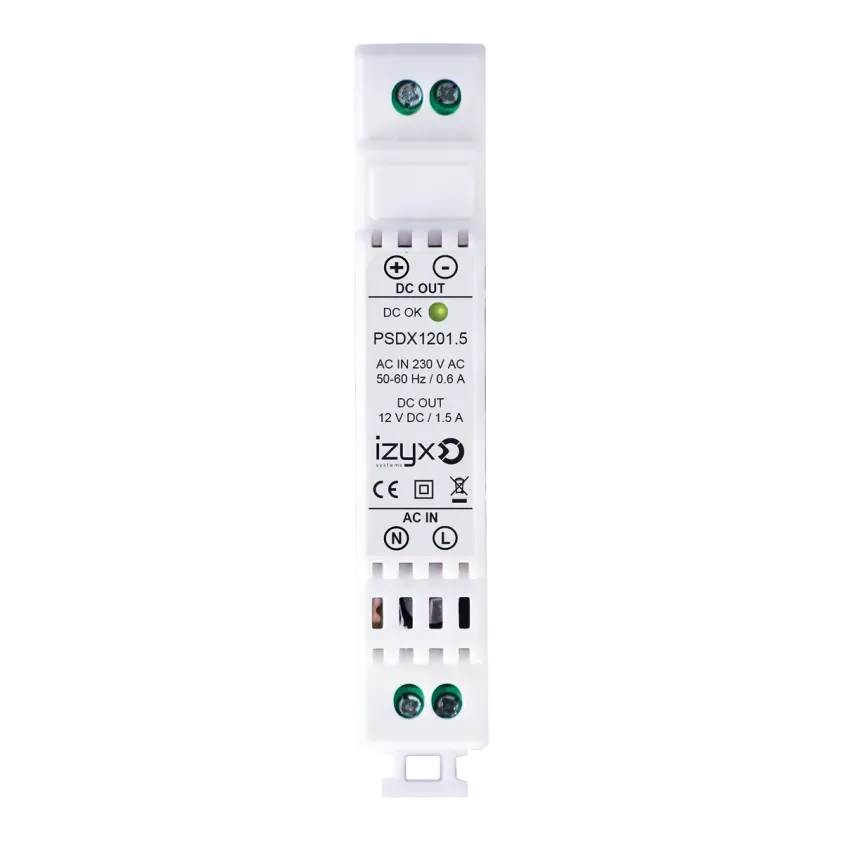 [PSDX1201.5] (PSDX1201.5) Alimentation rail DIN 1M 230V AC / 12V DC / 1.5A