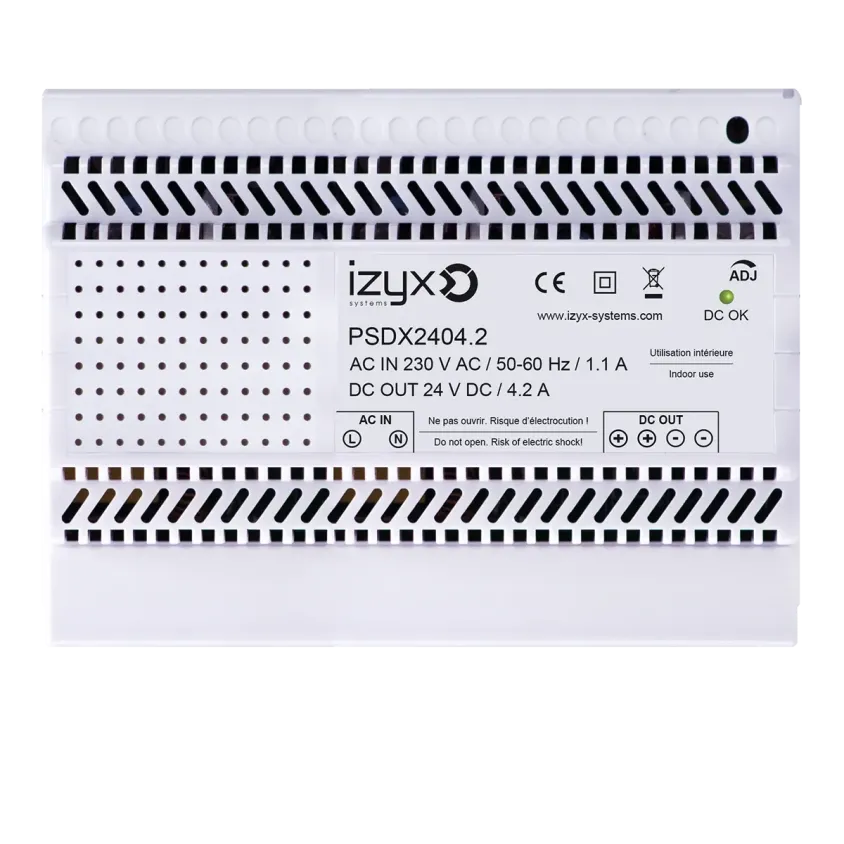 (PSDX2404.2) Alimentation rail DIN 7M 230V AC / 27,6V DC (24-28V) / 4,2A