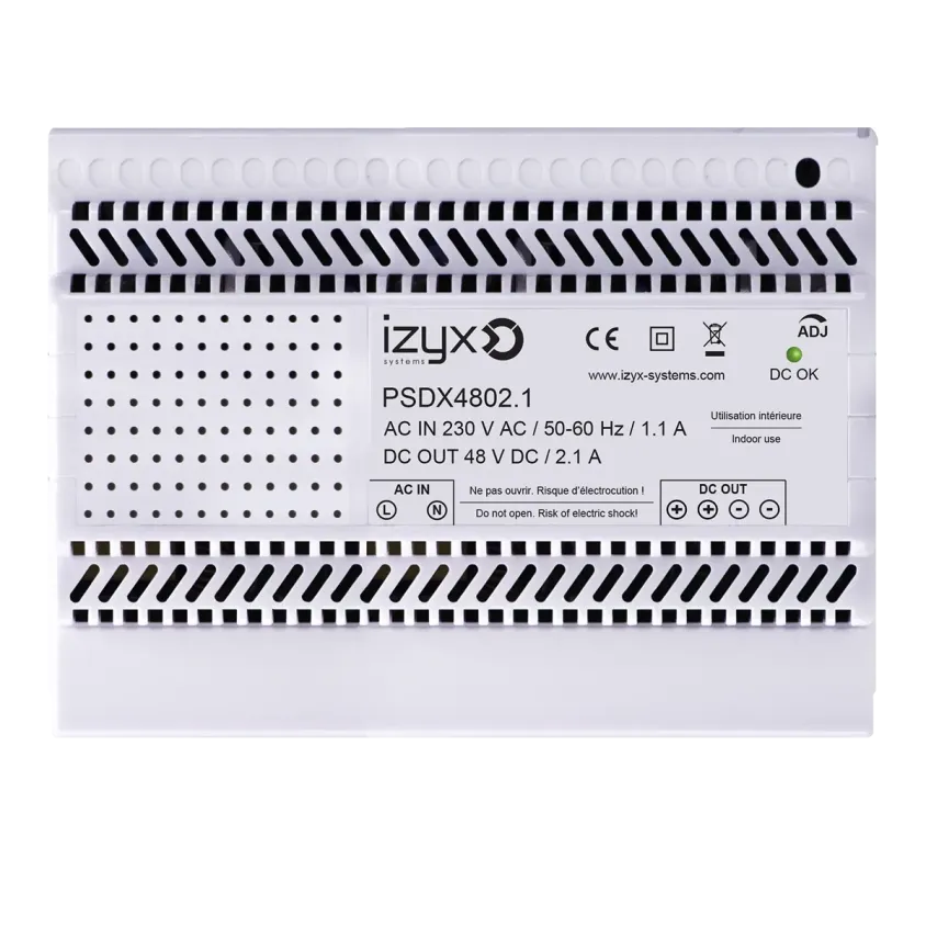 (PSDX4802.1) Alimentation rail DIN 7M 230V AC / 48V DC (48-56V) / 2,1A