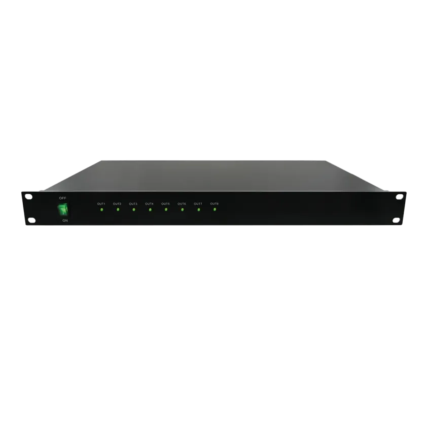 (PSR12108) Alimentation rack 19" / 1U 8 voies 230V AC / 12V DC / 10A