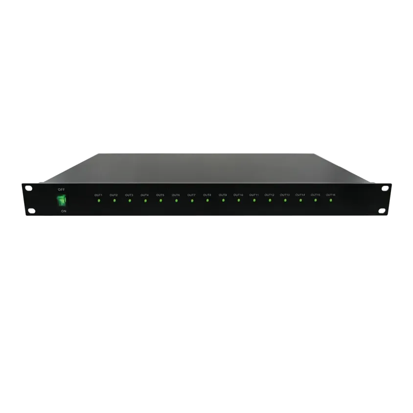 (PSR122016) Alimentation rack 19" / 1U 16 voies 230V AC / 12V DC / 20A