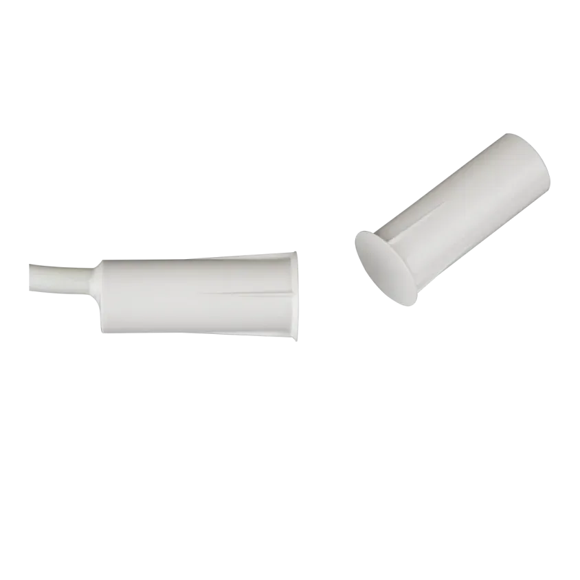 (RMK10174) Contact magnétique cylindrique 9 mm autofixant NO + AP (4 fils) Câble 3 m