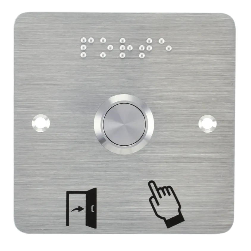 (SS19CP201) Bouton poussoir acier inox d=19 mm Contact NO+NC (C) + SSP201