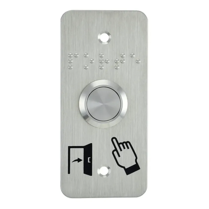 (SS19NOP101) Bouton poussoir acier inox d=19 mm Contact NO (V) + SSP101