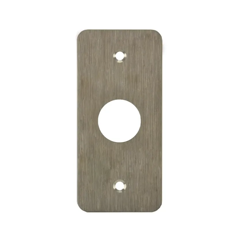 (SSP100) Plaque acier inoxydable 39,5 x 84,5 mm perçage diam. 19 mm