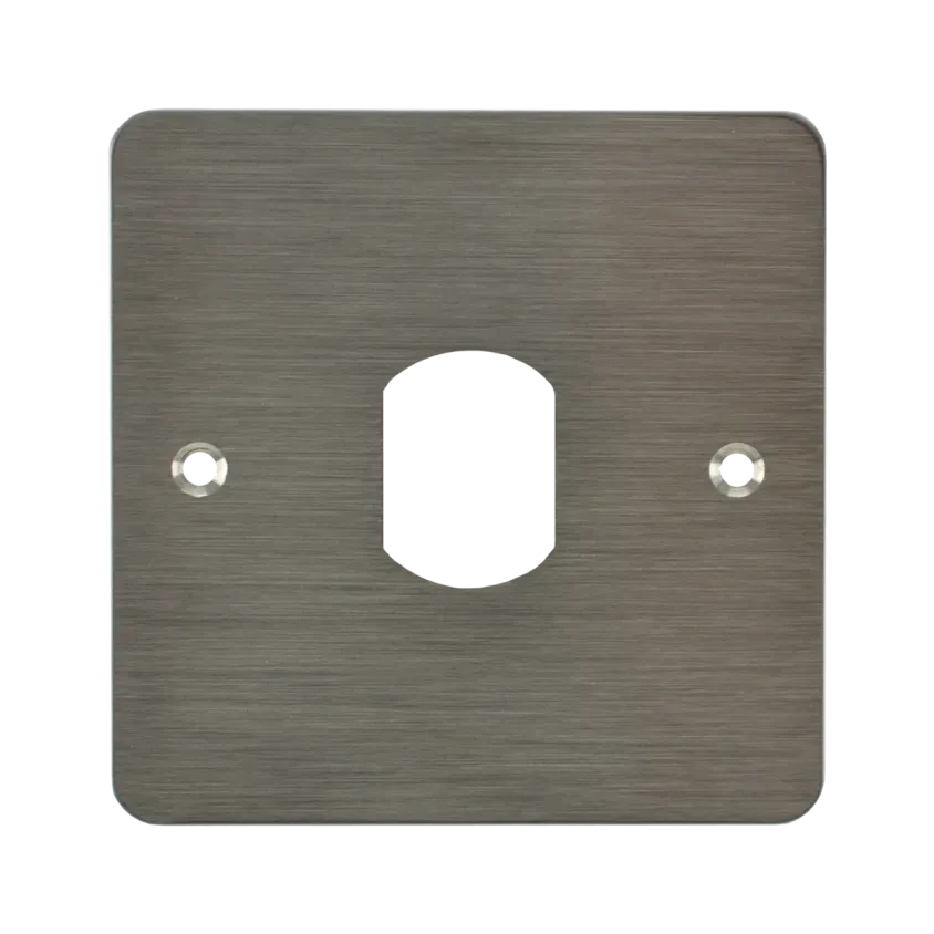 (SSP225VGK/T25) Plaque acier inoxydable 80 x 80 mm perçage tête VIGIK / T25