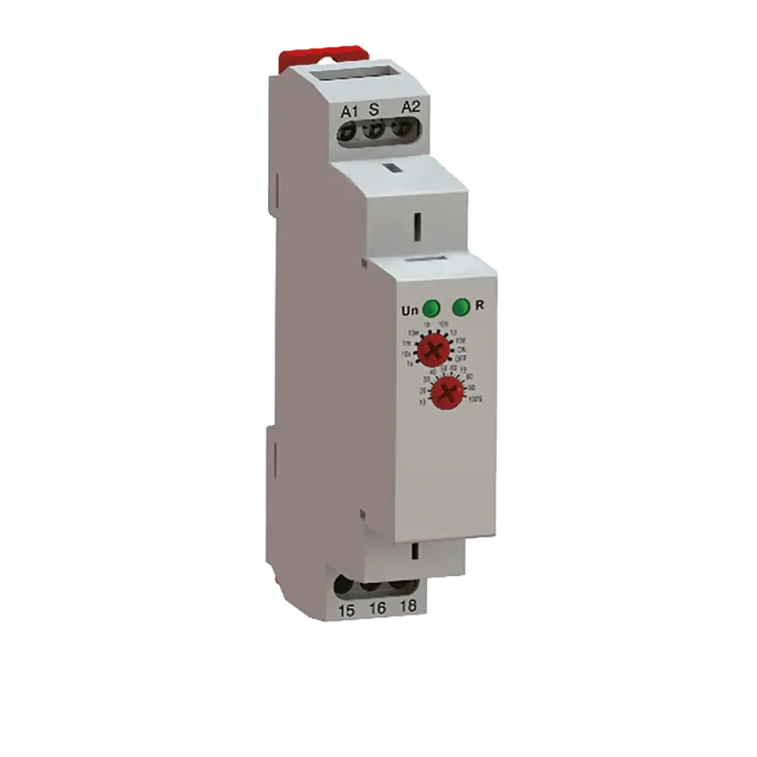 (TMD50U) Relais temporisé rail DIN 1M 12V AC/DC à 230V AC/DC 0,1 sec. à 10 jours