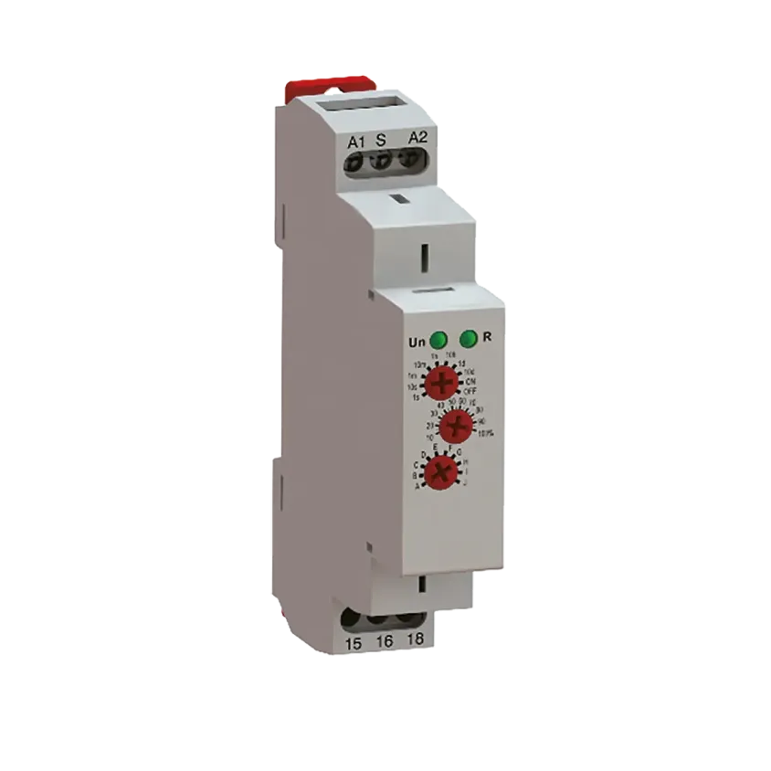 (TMD55U) Relais temporisé 10 prog. rail DIN 1M 12V AC/DC à 230V AC/DC 0,1 sec. à 10 jours