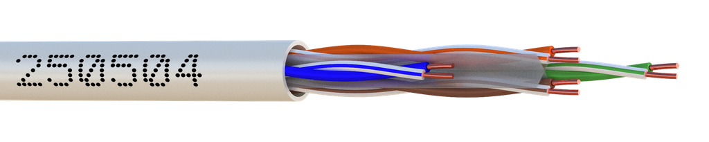 (250504-C1) UTP CAT6 RESIDENTIEL 70m LSZH Bob. cart. 100 M Elbac