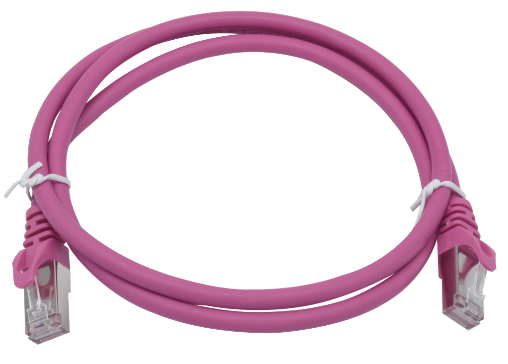 (261648-X015) CORDON S/FTP CAT6A AWG26 LSZH ROSE 15M Cordon 1 PC15m Elbac