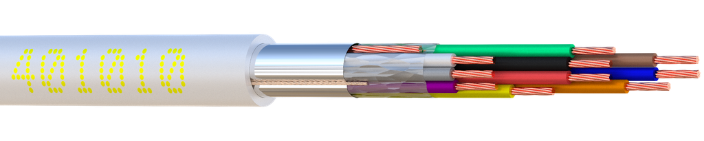 (401010-W5) ALARME SOUPLE 10C Cu SCR Bob. bois 500 M Elbac