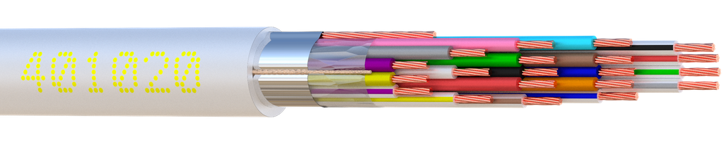 (401020-W5) ALARME SOUPLE 20C Cu SCR Bob. bois 500 M Elbac