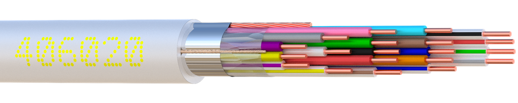 (406020-B1) ALARME RIGIDE 20C AWG24 SCR Boite 100 M Elbac