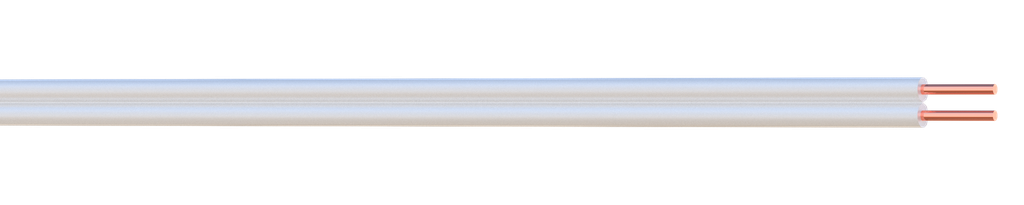 (752002-P1) PYROTEC 2×AWG24 HQ BLANC Bob. plas. 100 M Elbac