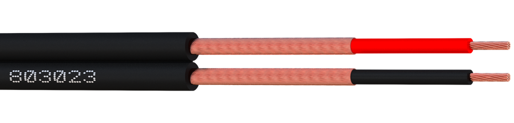 (803023-C1) TWIN COAX 3 AUDIO Bob. cart. 100 M Elbac