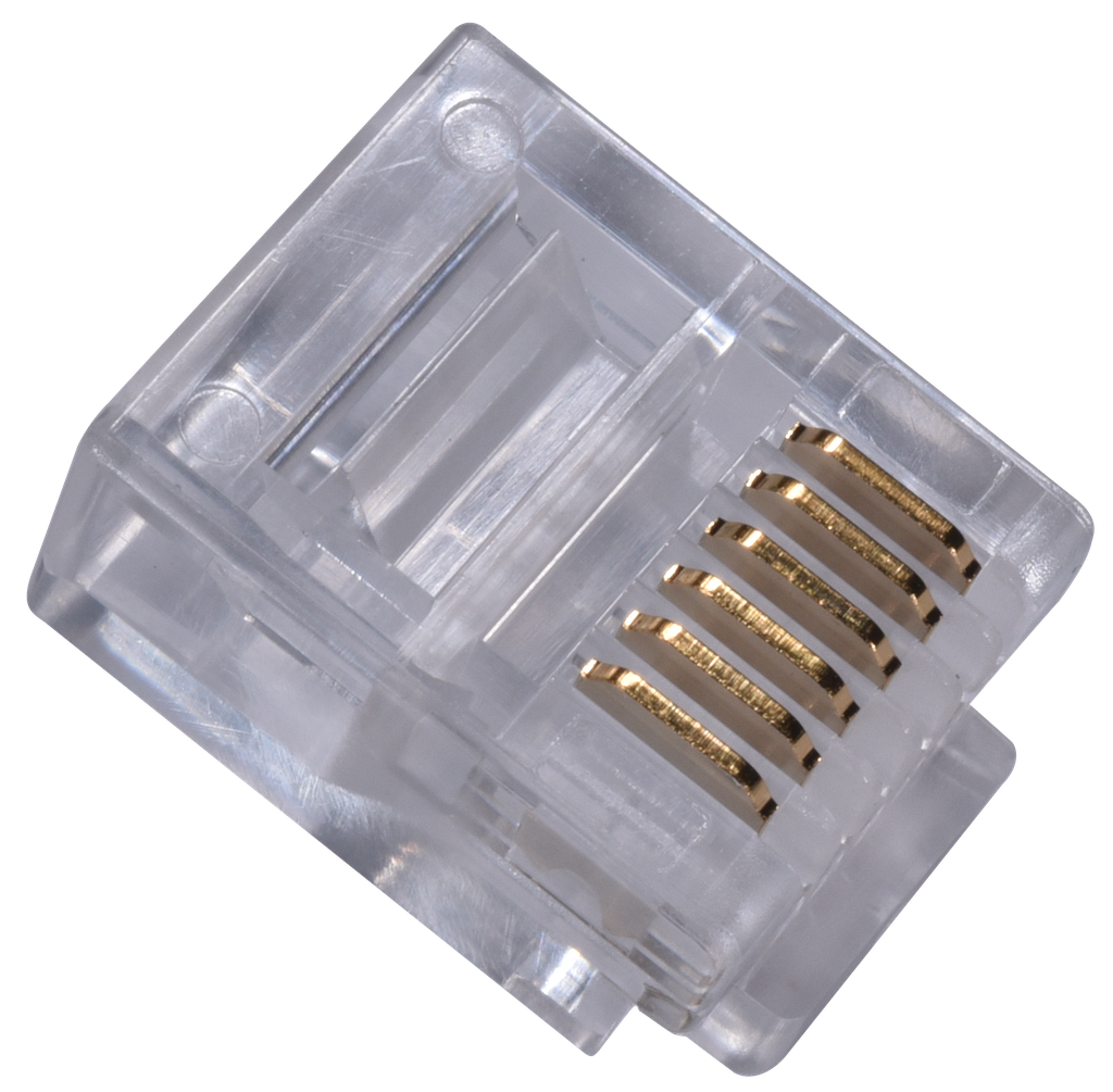 (930606-S05) CONNECTEUR RJ11/RJ12 6P6C Sachet 50 PC