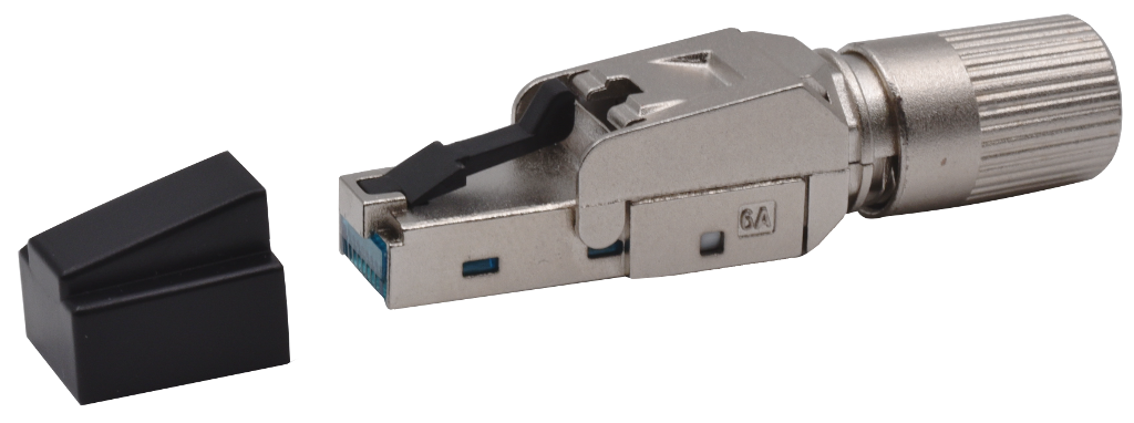 (942555-S0) RJ45 CAT6A MALE SANS OUTIL Sachet 1 PC Elbac
