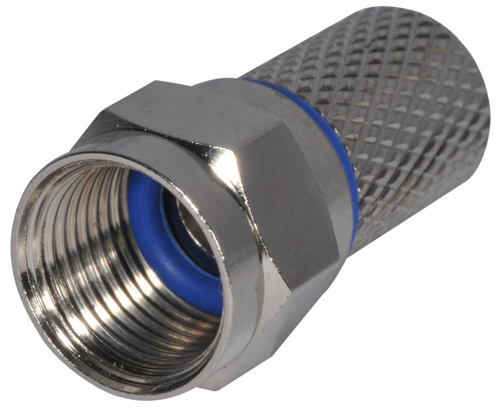 (950017-K1) CONNECTEUR F MALE A VISSER Ø6.8mm Boite 100 PC Elbac