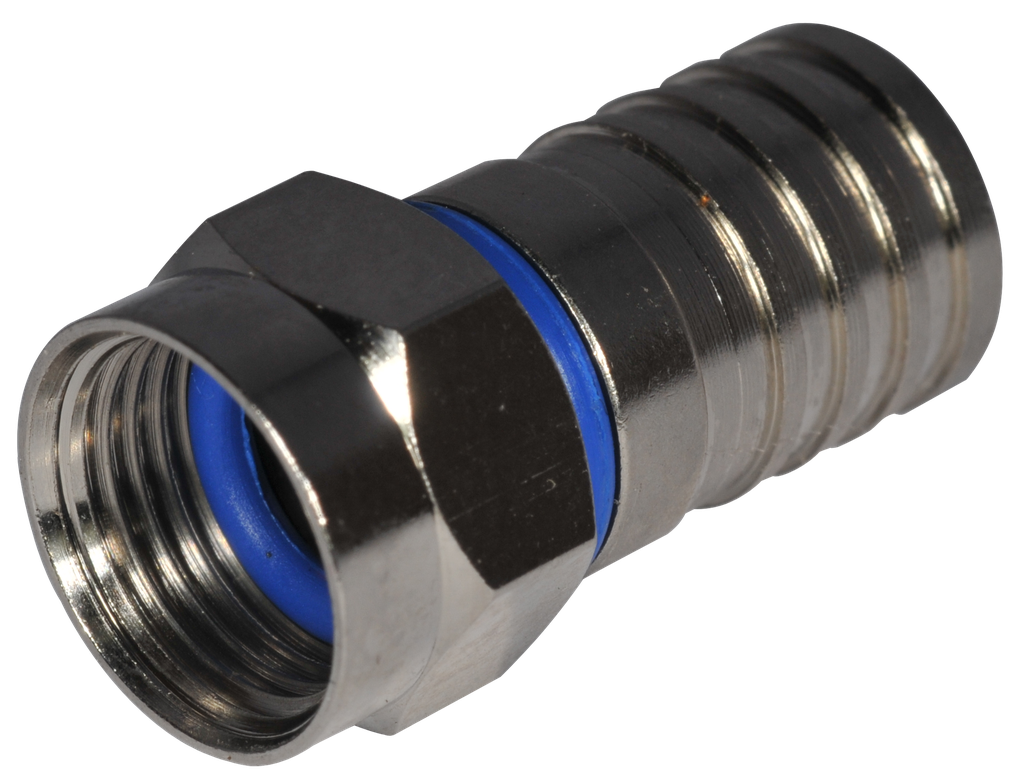 (970017-K1) CONNECTEUR F  MALE A SERTIR Ø6.8mm Boite 100 PC Elbac