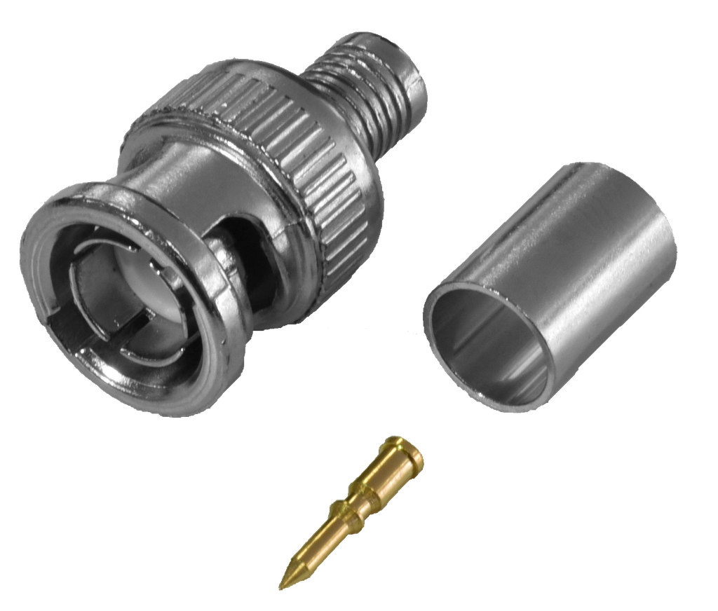 (970206-K03) BNC MALE A SERTIR HR6/iDEFI110 Boite 30 PC Elbac