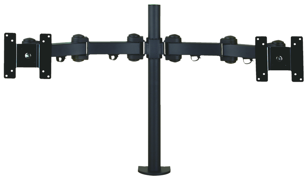 (F625BB-B0) SUPPORT ECRAN COLONNE ETRIER 2x VESA 75/100 Boite 1 PC Elbac