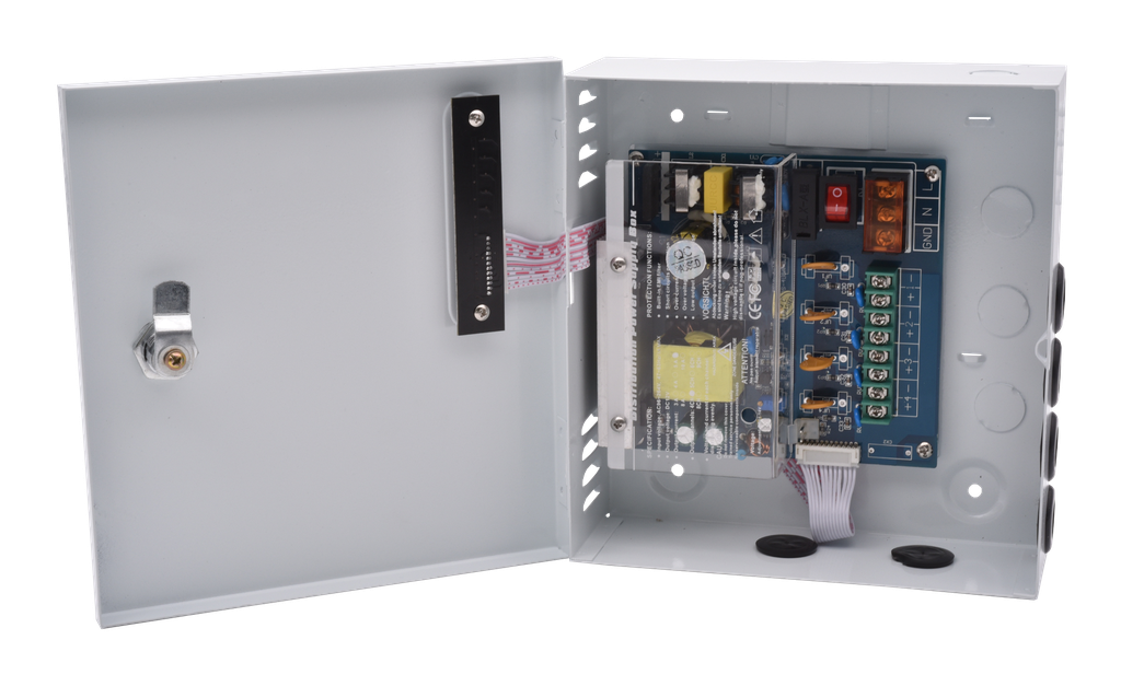 (K20405-B0) ALIMENTATION MURALE 12VDC 5A 4VOIES Boite 1 PC Elbac