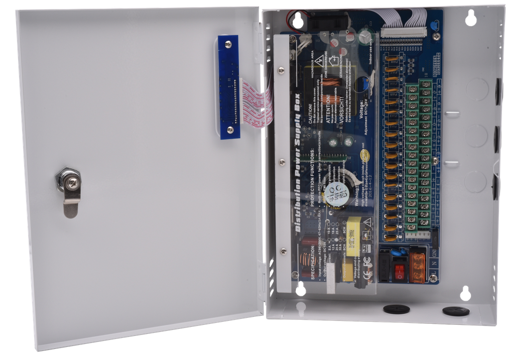 (K21820-B0) ALIMENTATION MURALE 12VDC 20A 18VOIES Boite 1 PC